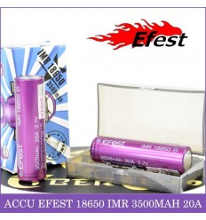 Accu Efest Purple IMR 18650 3500mAh, accu Efest Purple IMR 18650 20A - le  petit vapoteur