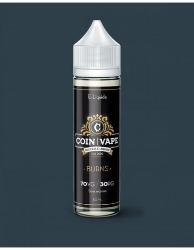 E-liquide Burns, gourmand, riz soufflé noisettes caramélisées